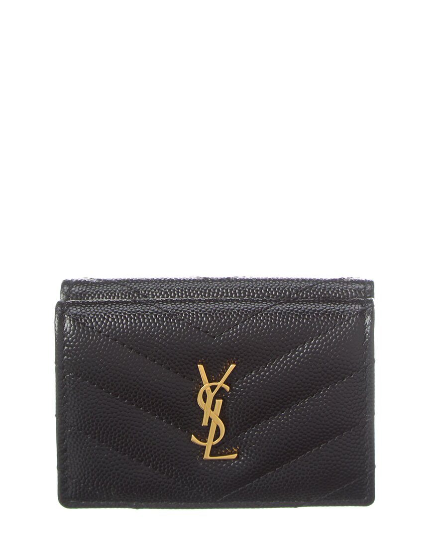 Saint Laurent Cassandra Leather French Wallet