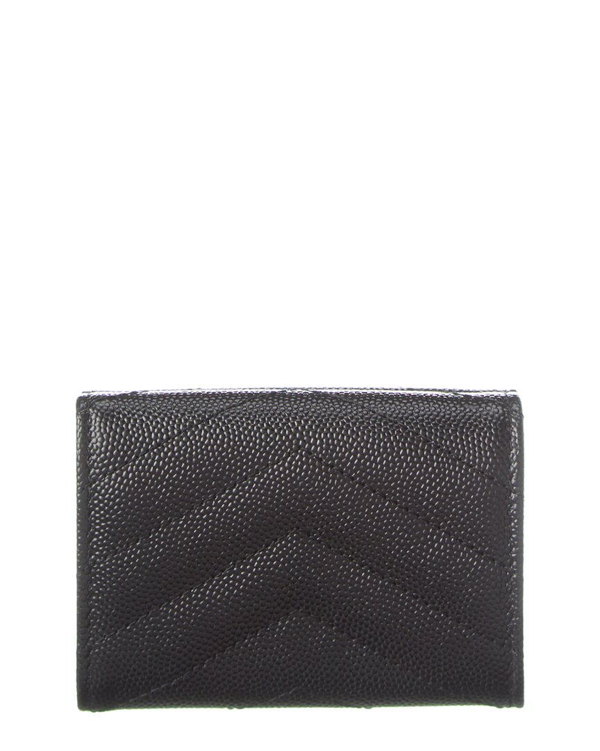 Saint Laurent Cassandra Leather French Wallet