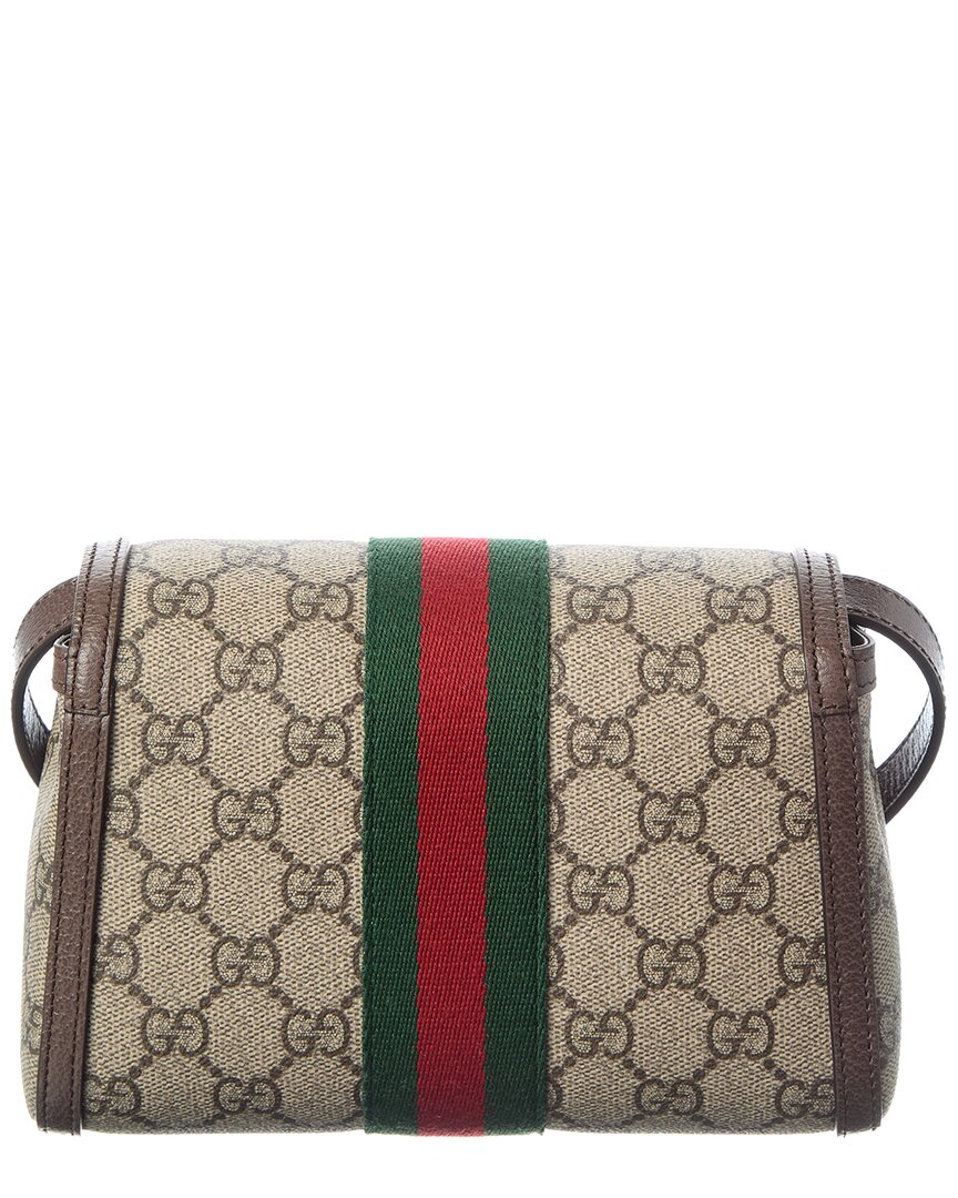 Gucci Ophidia Mini Gg Supreme Canvas & Leather Shoulder Bag