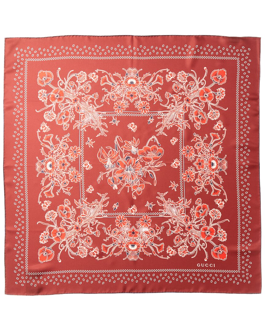 Gucci Printed Silk Twill CarrÃ©