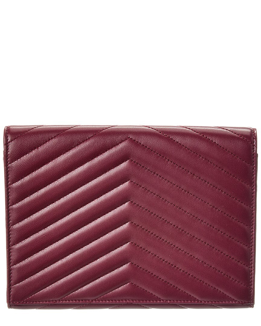 Saint Laurent Cassandre Leather Pouch