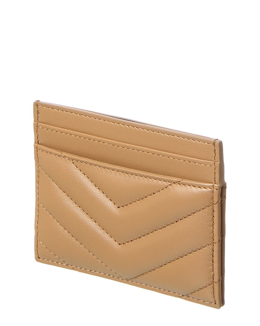 Saint Laurent Monogram Matelasse Leather Card Holder