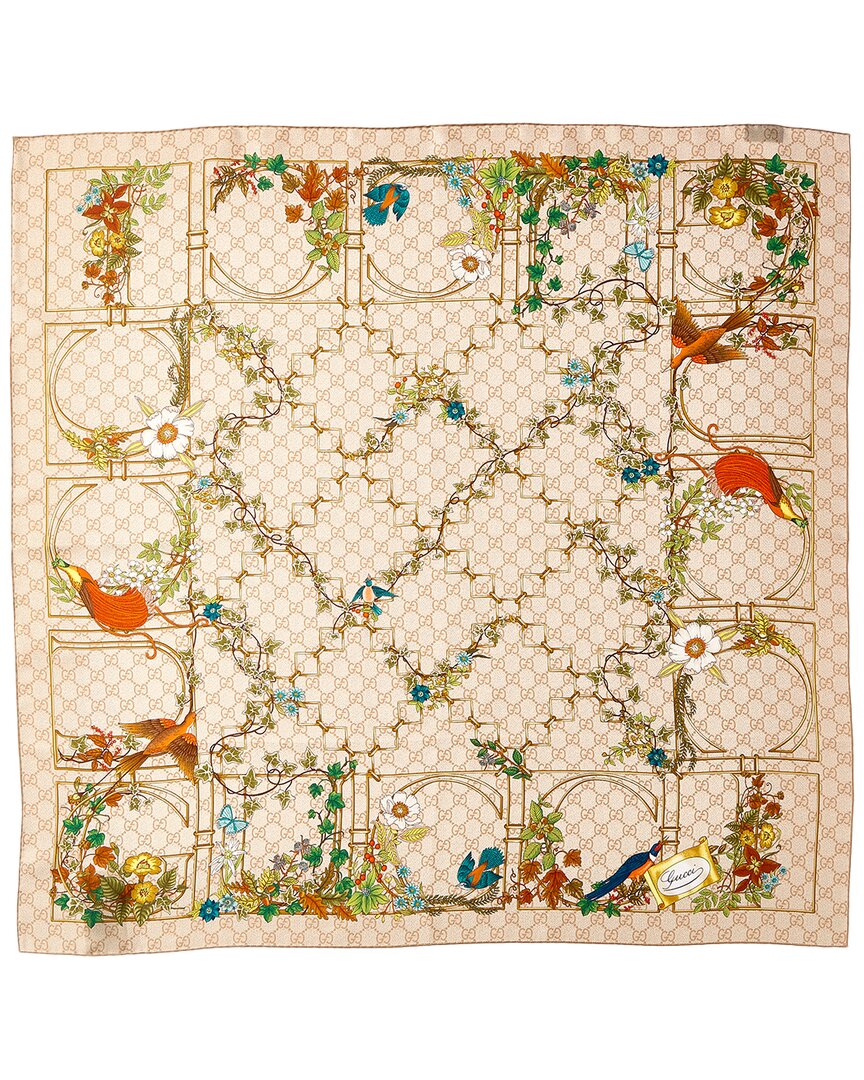 Gucci Printed Silk Scarf