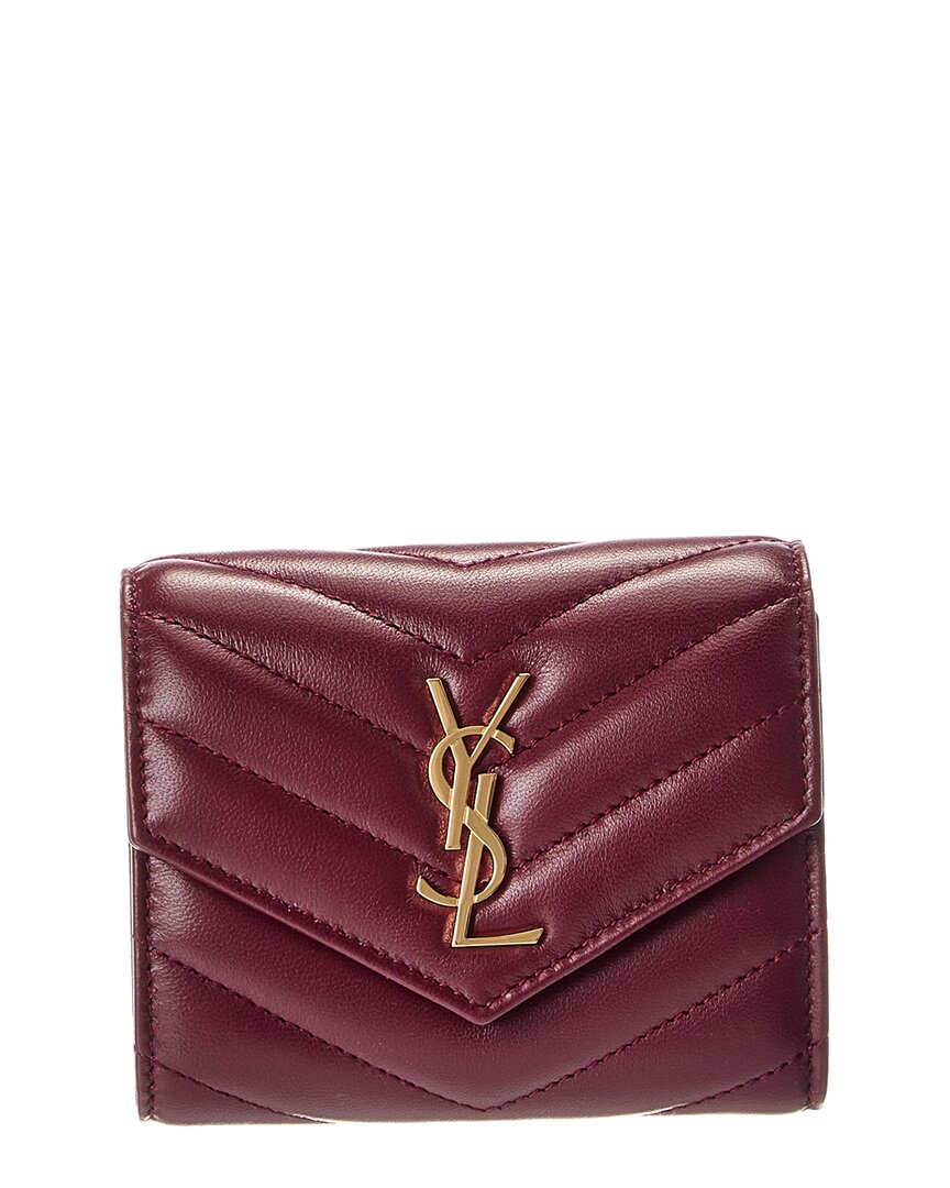 Saint Laurent Cassandre Leather French Wallet