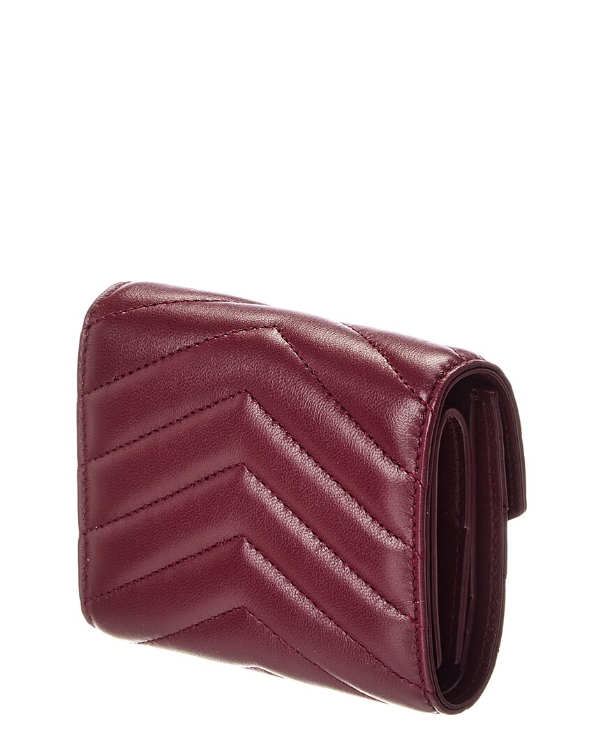 Saint Laurent Cassandre Leather French Wallet