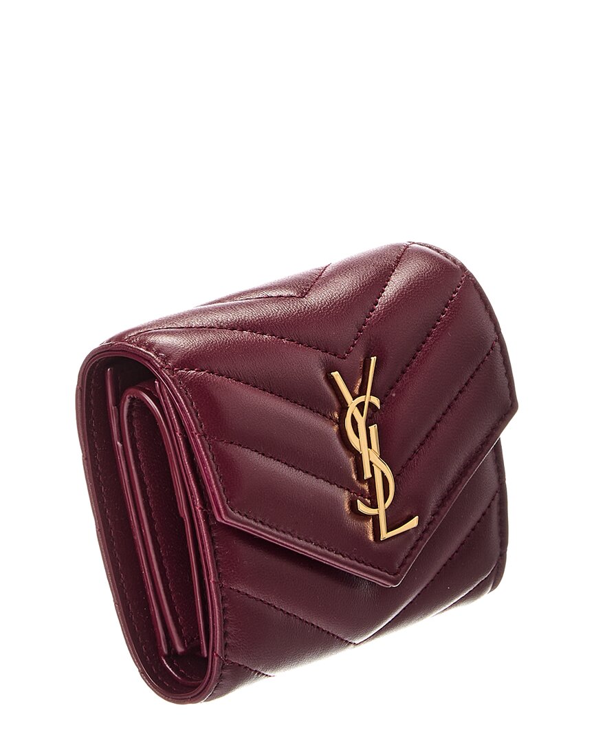 Saint Laurent Cassandre Leather French Wallet