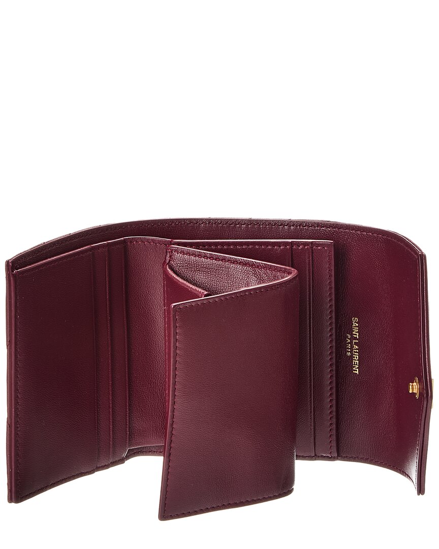 Saint Laurent Cassandre Leather French Wallet