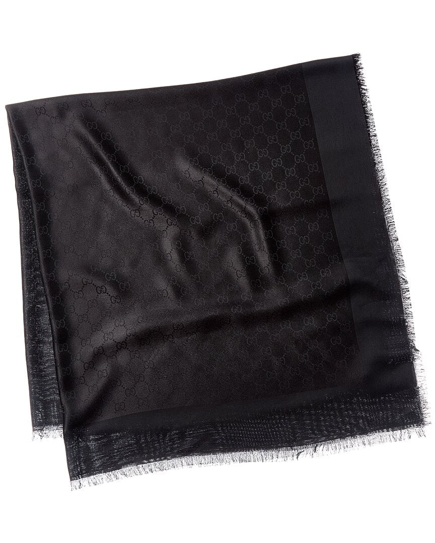 Gucci Gg Silk-Blend Scarf