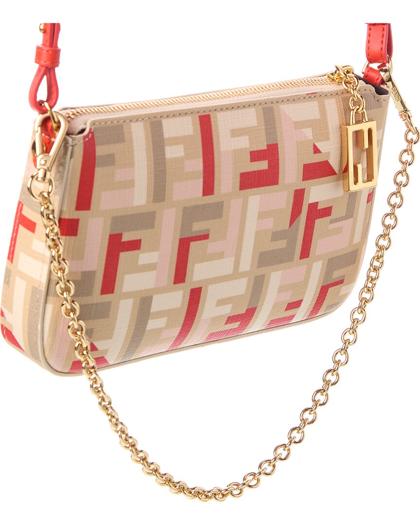 Fendi Baguette Ff Jacquard Pouch