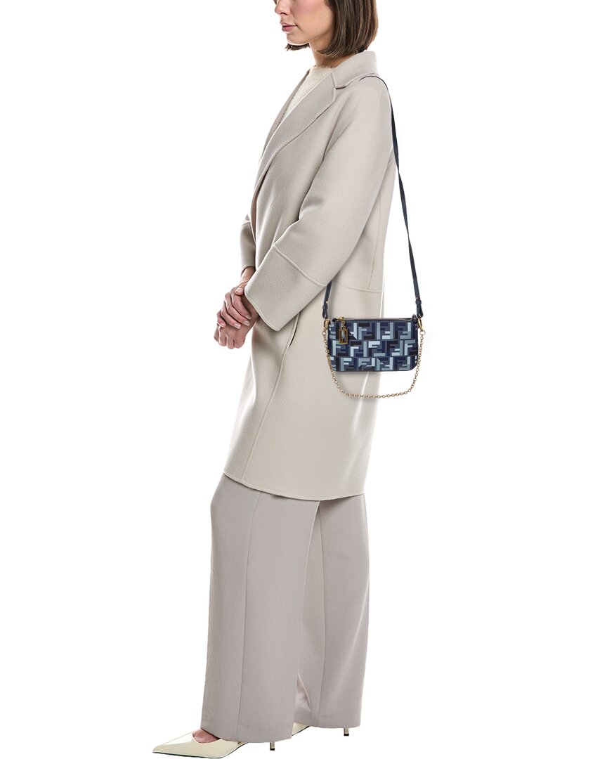Fendi Baguette Ff Jacquard Pouch