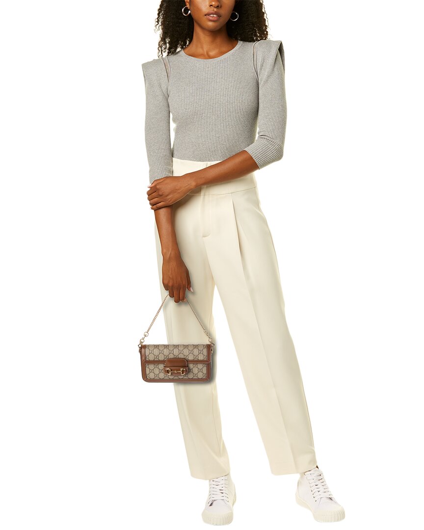 Gucci Horsebit 1955 Mini Gg Supreme Canvas & Leather Shoulder Bag