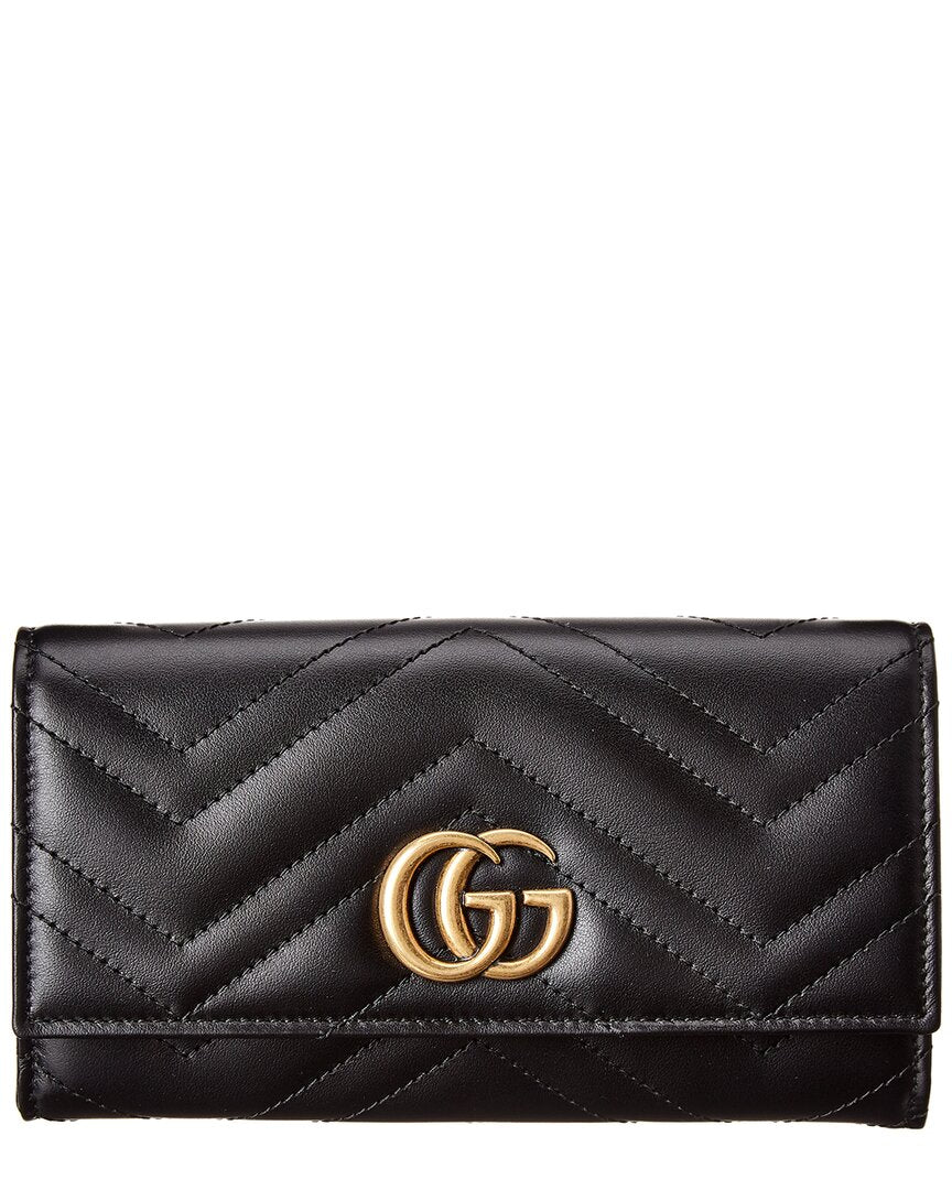 Gucci Gg Marmont Matelasse Leather Continental Wallet