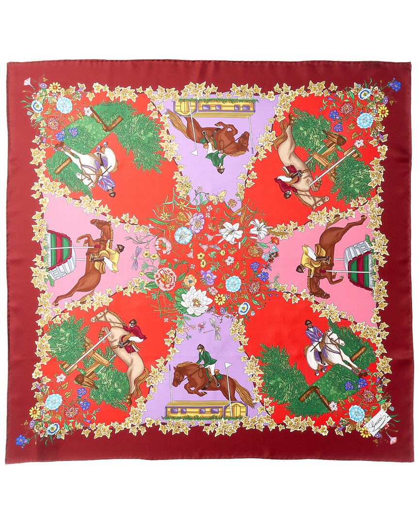 Gucci Printed Silk Scarf