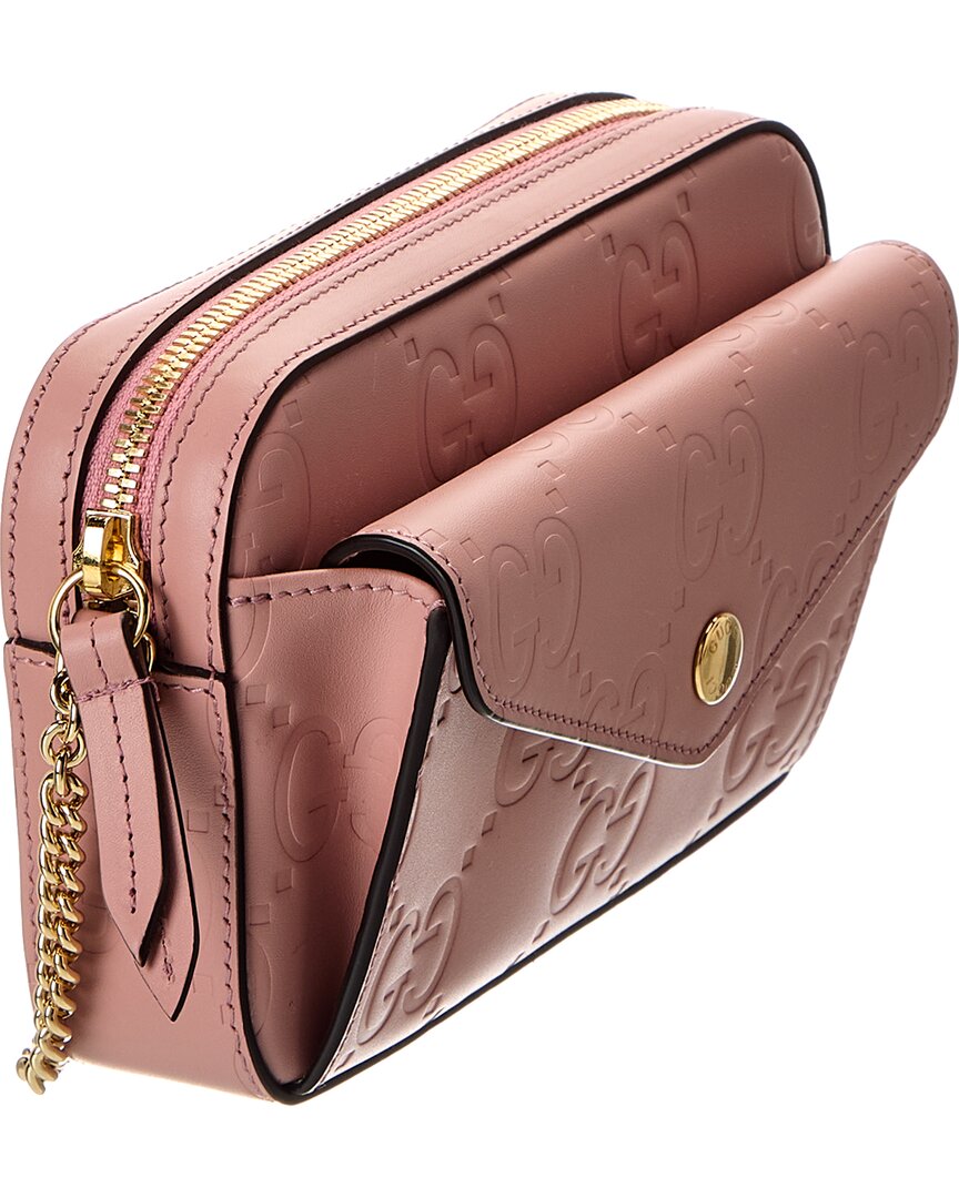 Gucci Gg Super Mini Leather Crossbody