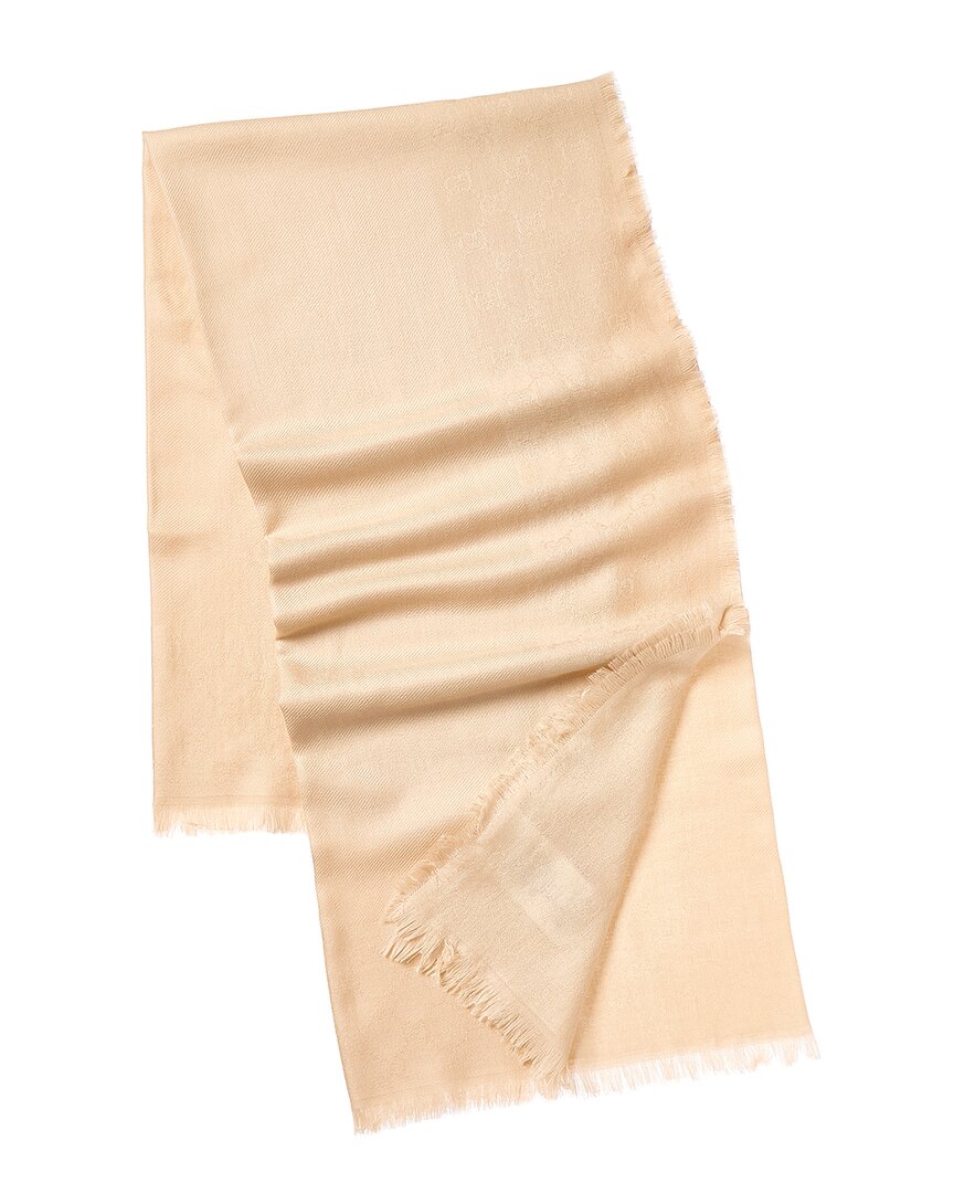 Gucci Gg Wool & Silk-Blend Scarf