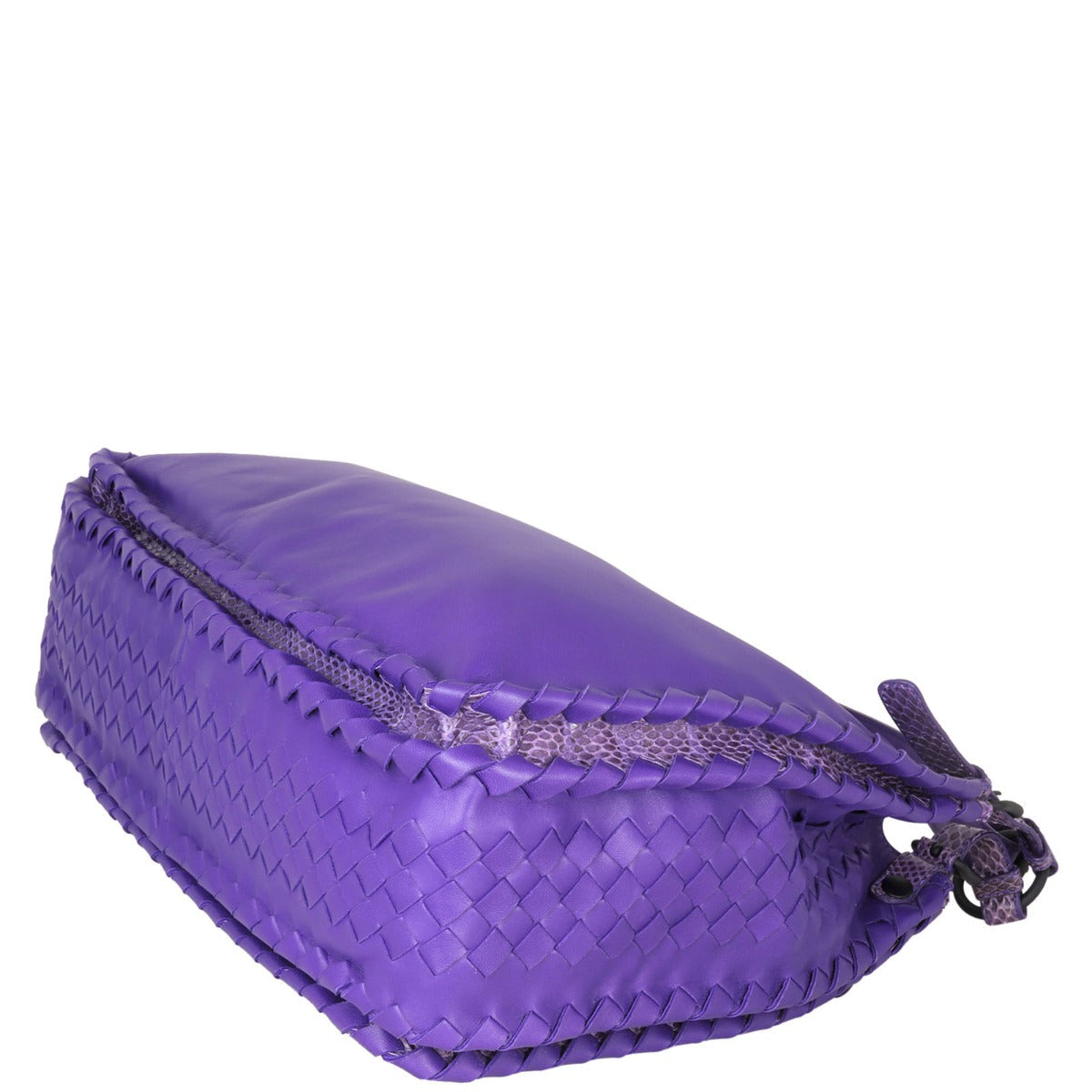 Bottega Veneta Nappa Ayers Python Trim Shoulder Bag