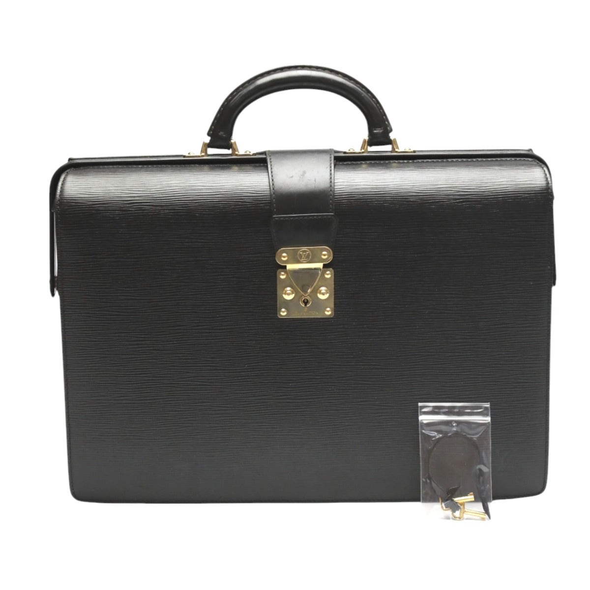LOUIS VUITTON Business bag M54352 Epi Leather black Epi Fermoire