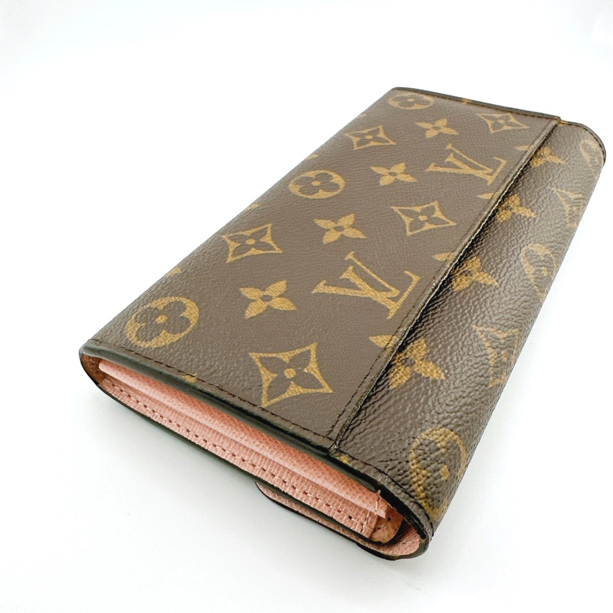 LOUIS VUITTON Long Wallet Purse M62235 Monogram canvas Rose Valerie Monogram Portefeuille Sara