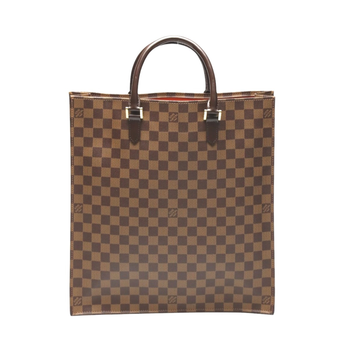 LOUIS VUITTON Handbag N51140 Damier canvas Ebene Tote Bag Damier Sac Plat unisex(Unisex)