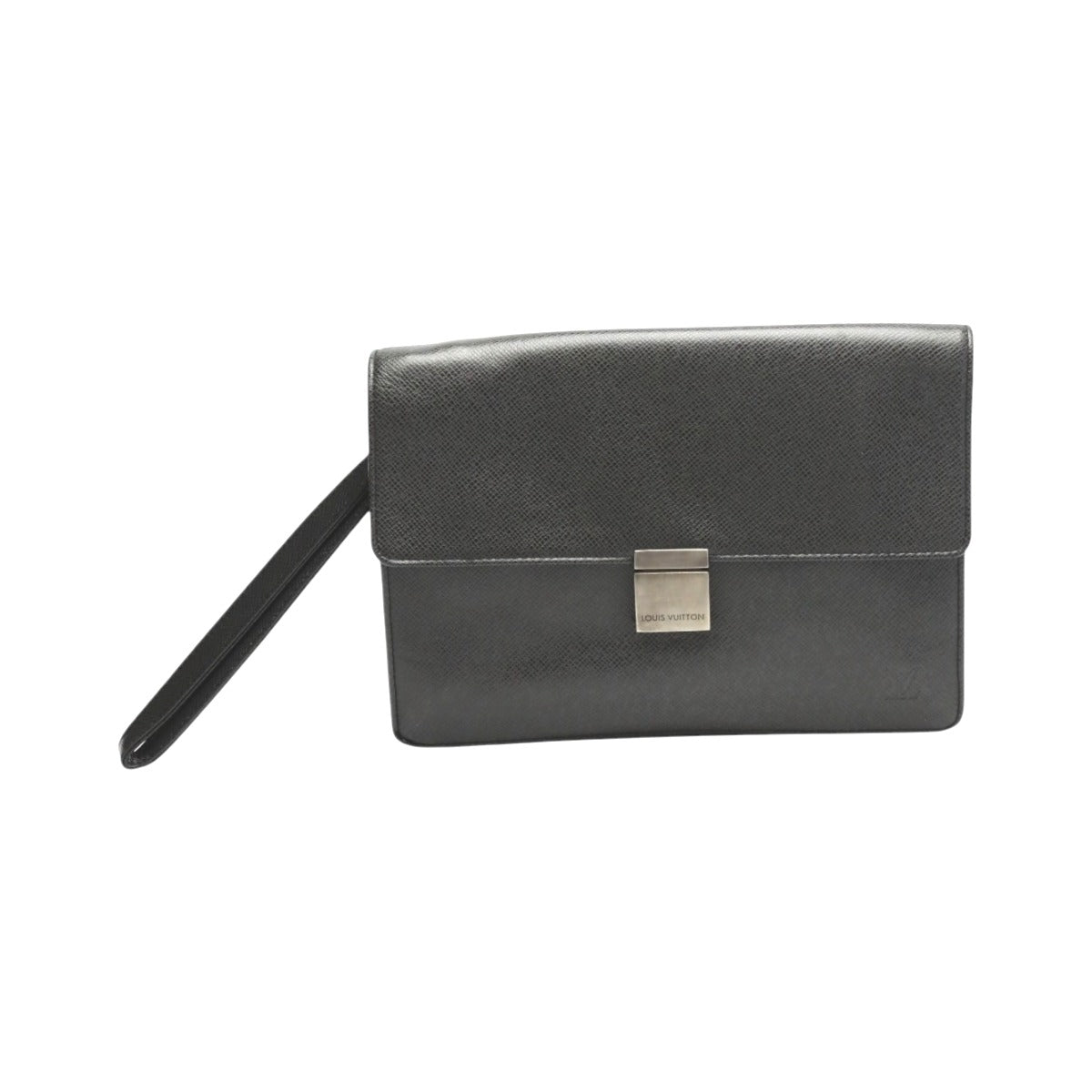 LOUIS VUITTON Clutch bag M30782 Taiga black Clutch bag Taiga Selenga mens