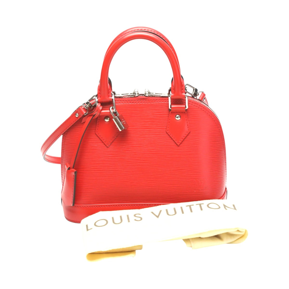 LOUIS VUITTON Shoulder Bag M50516 Epi Leather Red Shoulder Bag Epi Nano Alma Women