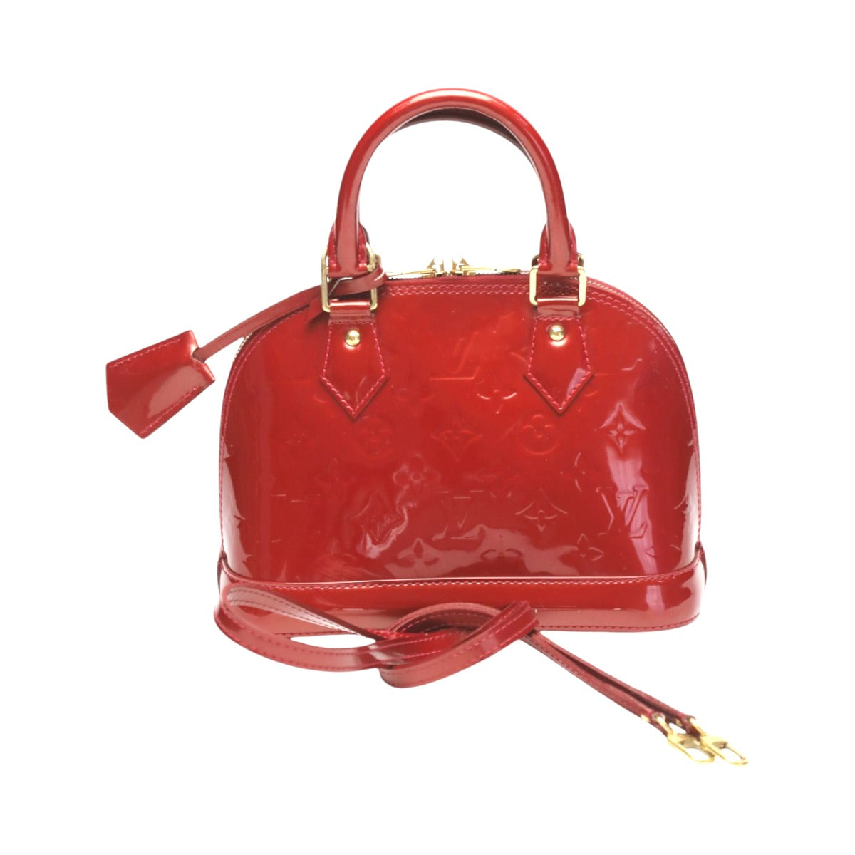 LOUIS VUITTON Handbag M90174 Monogram Vernis Red 2WAY bag Monogram Alma BB Women