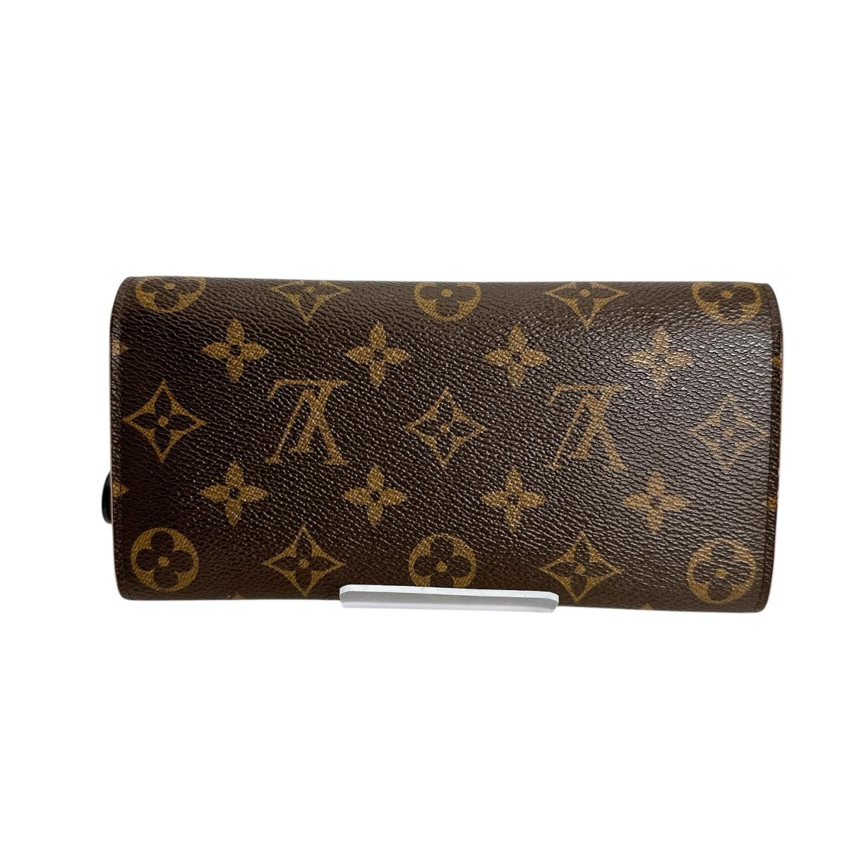 LOUIS VUITTON Long Wallet Purse M64202 Monogram canvas Brown Long Wallet Purse Monogram Portefeuille Emily Women