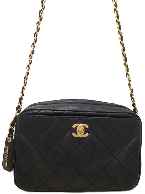 Chanel Matelasse Chain Shoulder Bag Lambskin