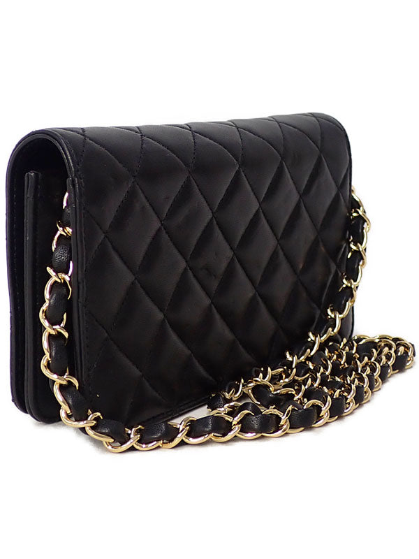 Chanel Mini Matelasse Chain Shoulder Bag Lambskin