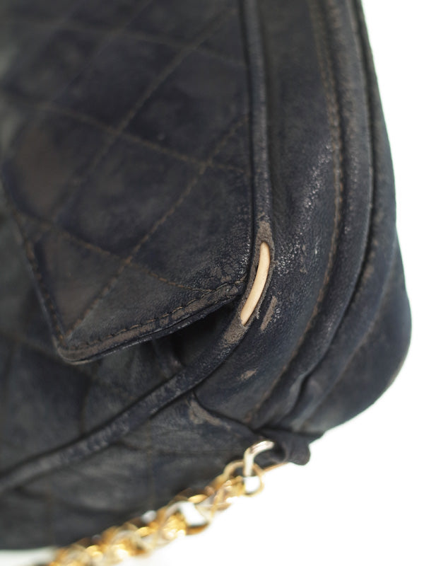 Chanel Matelasse Chain Shoulder Bag Lambskin Black