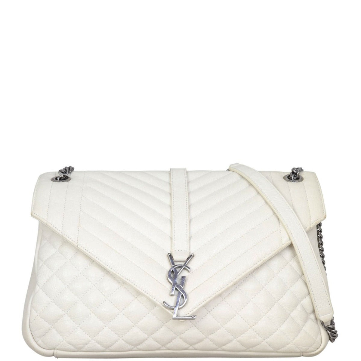 Saint Laurent Tri-Quilt Soft Envelope Bag Large