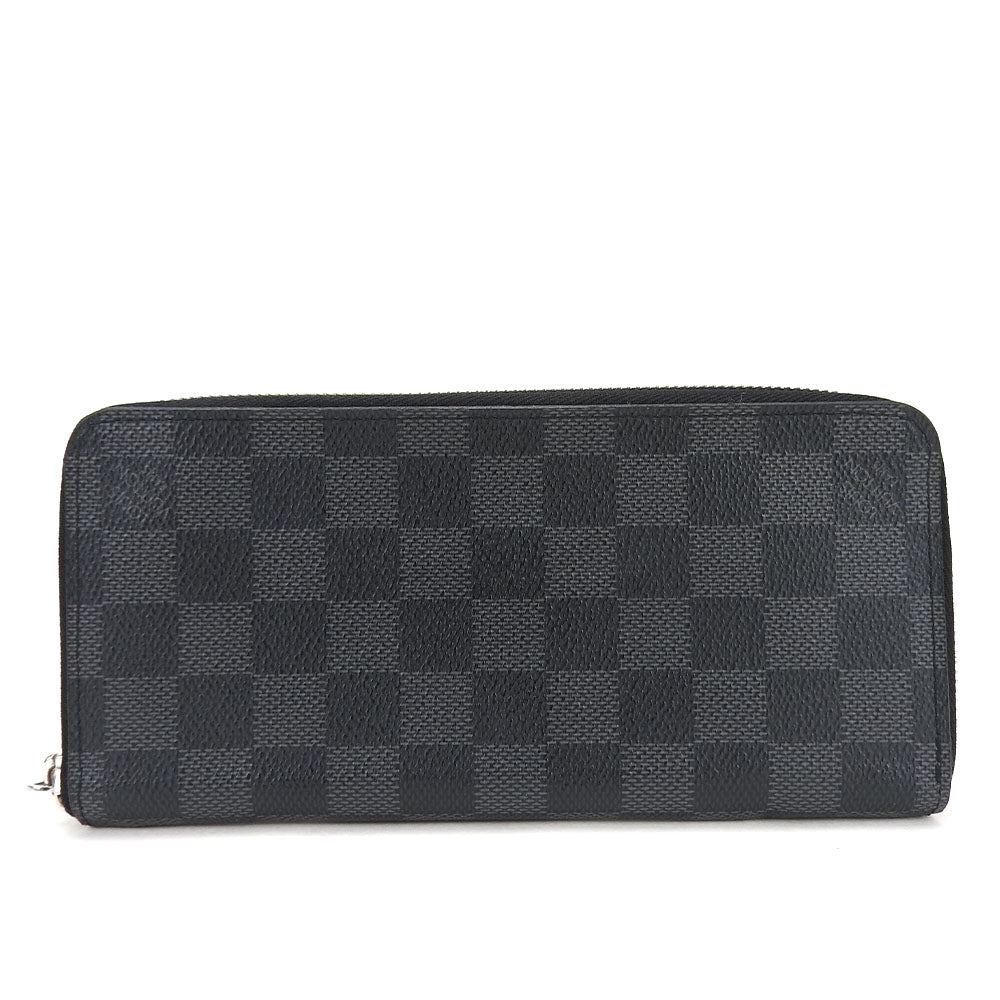 LOUIS VUITTON Long Wallet Purse N63095 Damier Grafitte black Damier Graphite Zippy wallet Ã£ÂÂ» Vertical