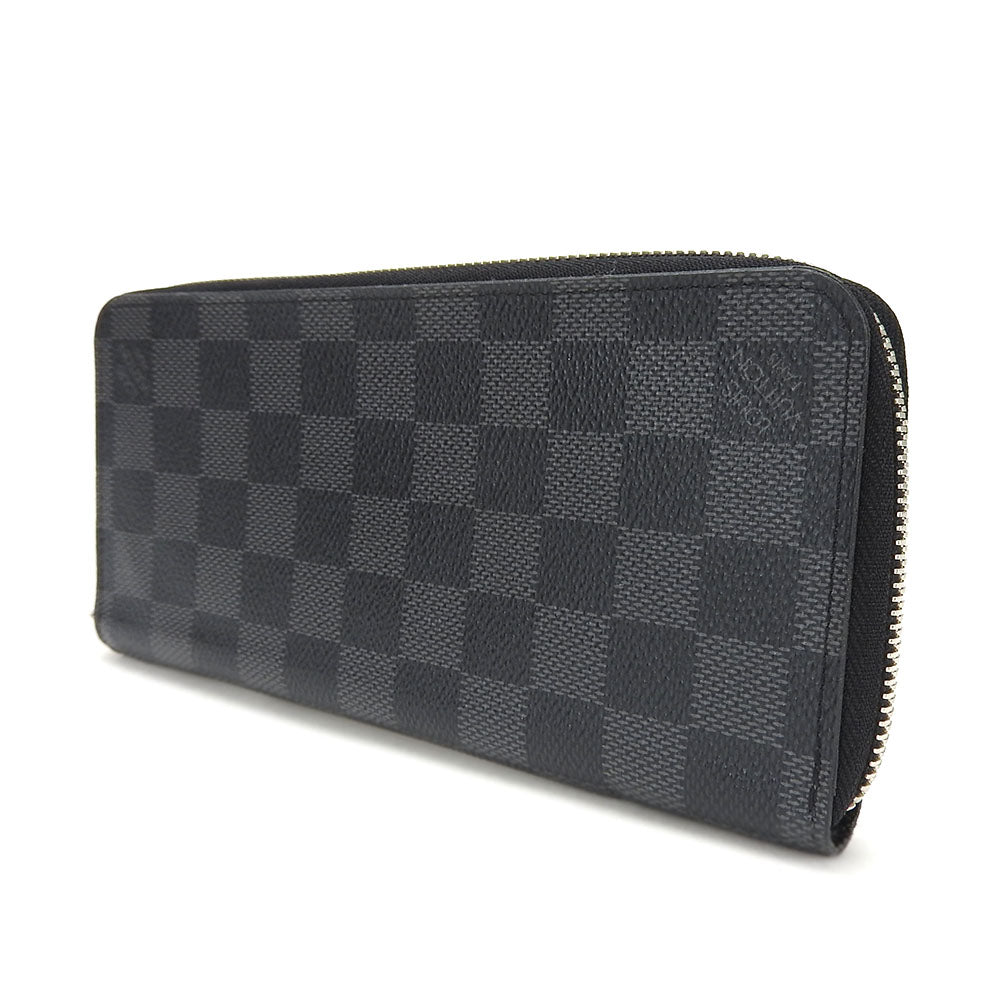 LOUIS VUITTON Long Wallet Purse N63095 Damier Grafitte black Damier Graphite Zippy wallet Ã£ÂÂ» Vertical