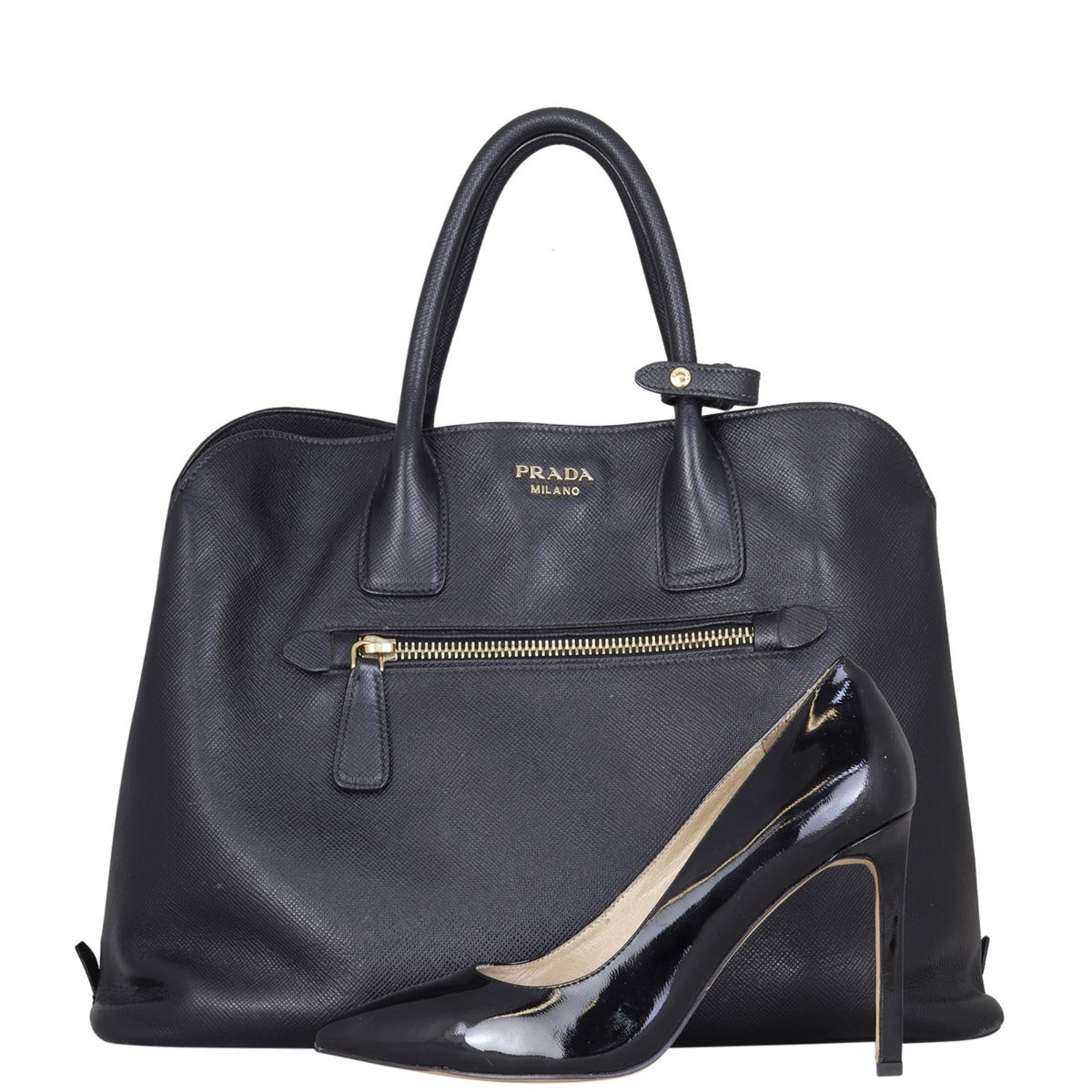 Prada Saffiano Cuir Open Promenade Tote