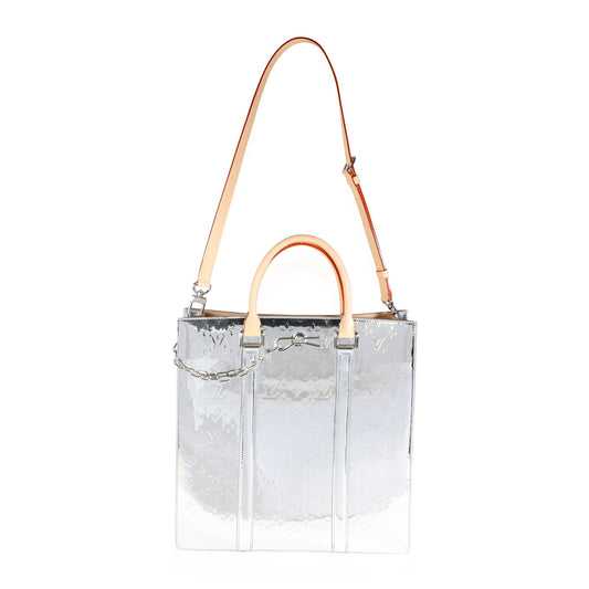 LOUIS VUITTON Limited Edition Monogram Mirror Coated Miroir Sac Plat Handbag