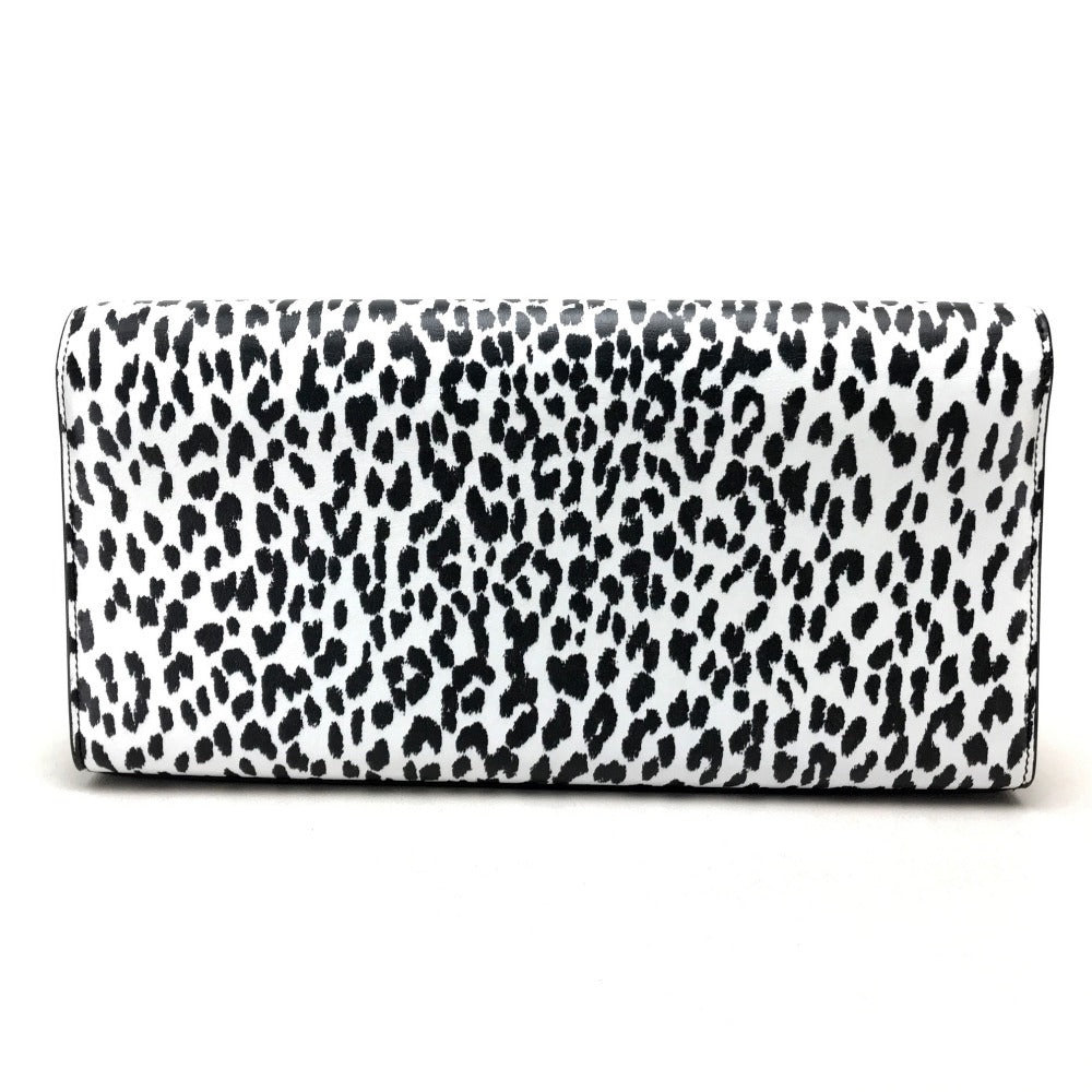 SAINT LAURENT PARIS Clutch bag 326079 Calf leather black Cassandra Leopard Women