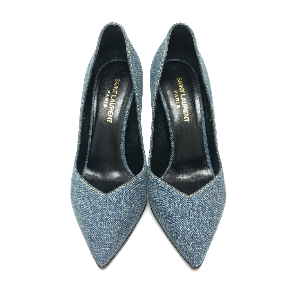 SAINT LAURENT pumps 416482 denim , denim blue denim Women 36