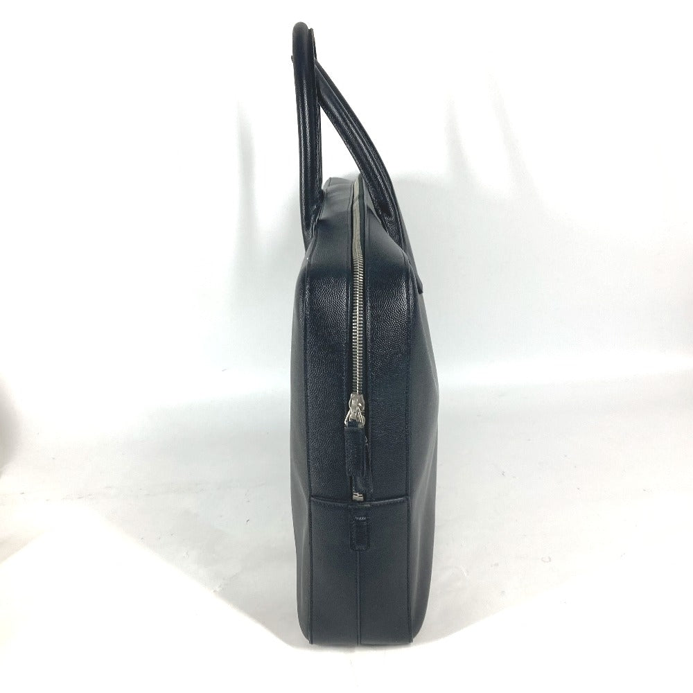 SAINT LAURENT PARIS Business bag 342606 leather black Classic Museum mens
