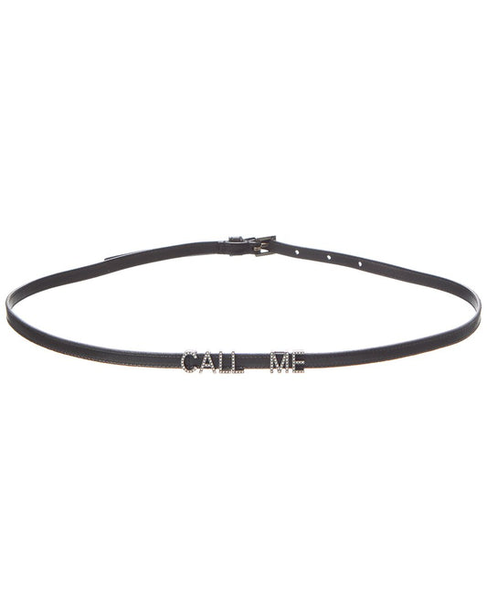 Saint Laurent Call Me Leather Belt