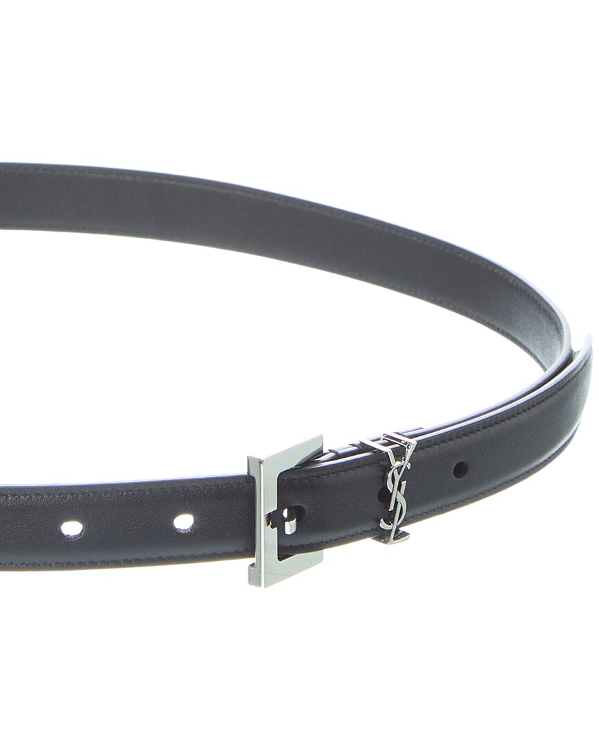 Saint Laurent Monogram Leather Belt