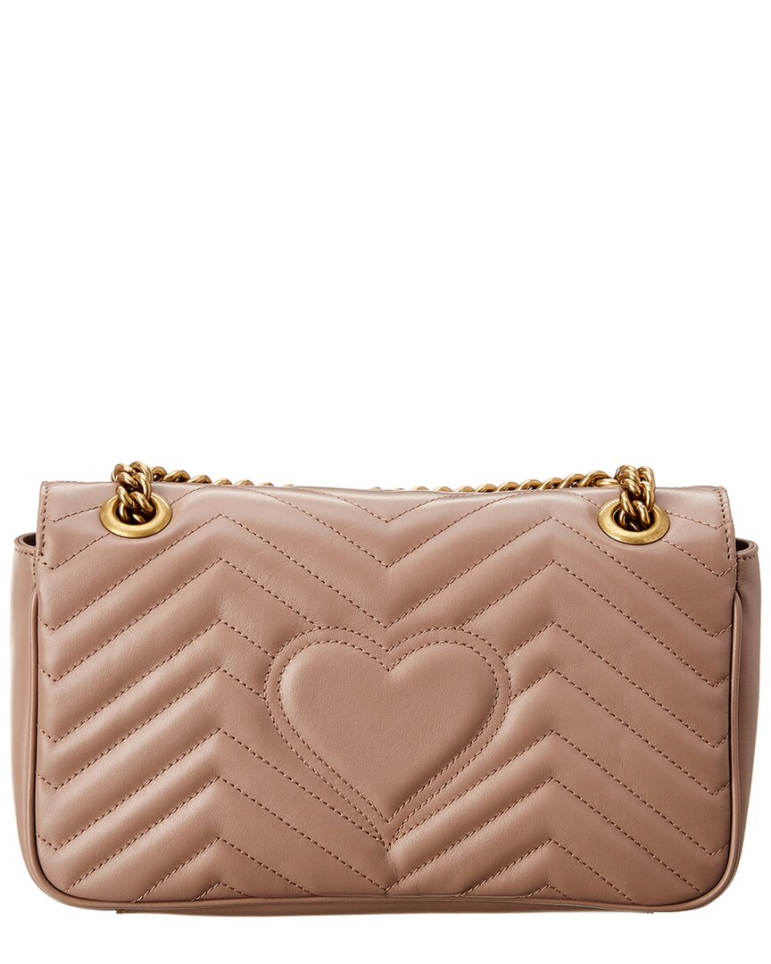 Gucci Gg Marmont Small Matelasse Leather Shoulder Bag, Brown