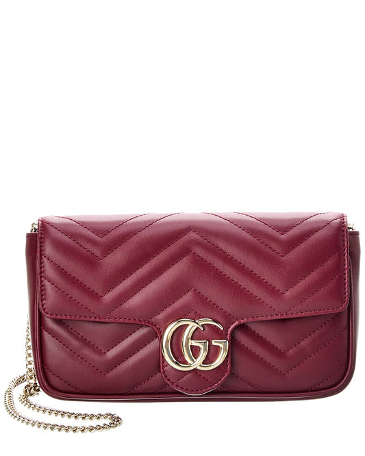 Gucci Gg Marmont Mini Leather Shoulder Bag, Os