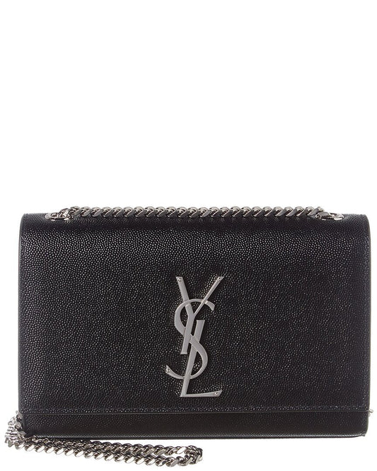 Saint Laurent Kate Small Grain De Poudre Leather Shoulder Bag