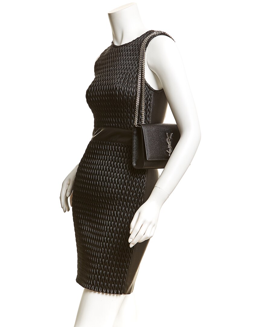 Saint Laurent Kate Small Grain De Poudre Leather Shoulder Bag
