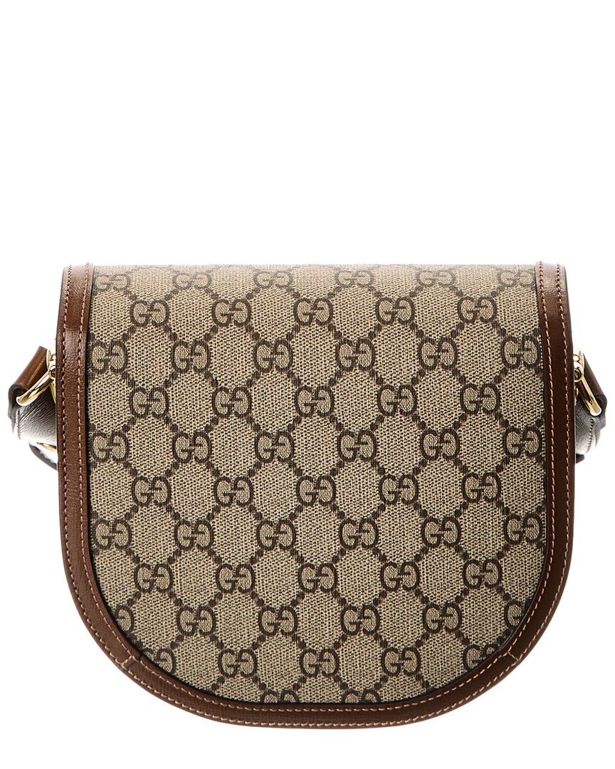 Gucci Blondie Horsebit Mini Gg Supreme Canvas & Leather Shoulder Bag