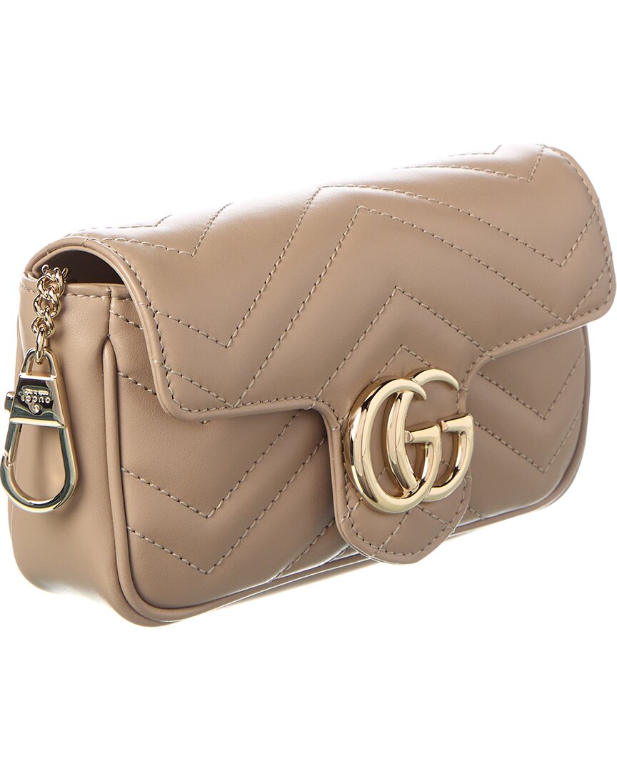 Gucci Gg Marmont Super Mini Leather Shoulder Bag