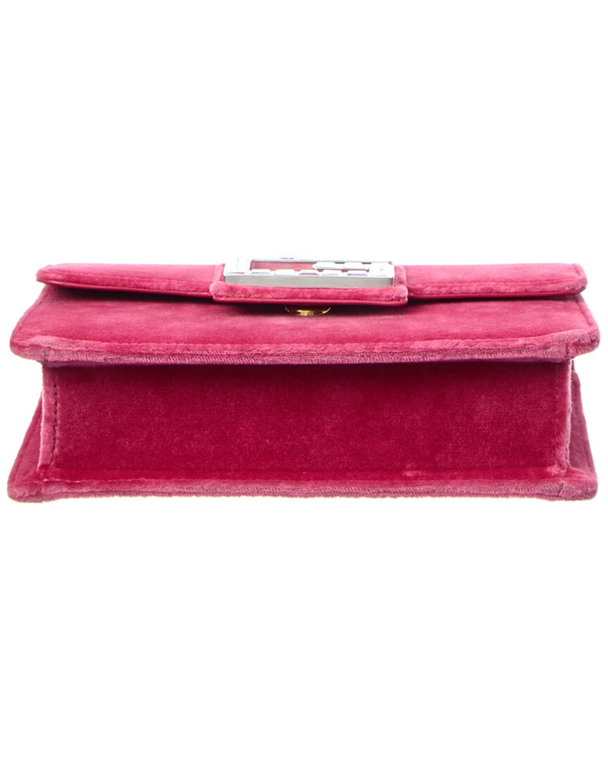 Gucci Square G Velvet Shoulder Bag (  )