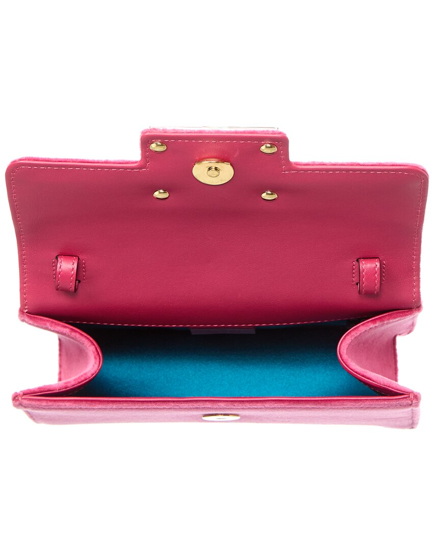 Gucci Square G Velvet Shoulder Bag (  )