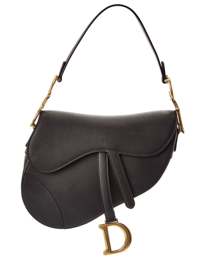 Dnu Dior Medium Saddle Leather Shoulder Bag (  )