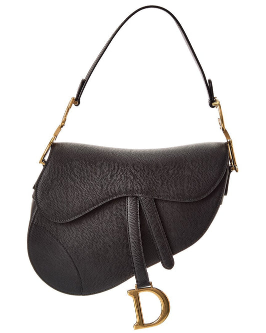 Dnu Dior Medium Saddle Leather Shoulder Bag (  )